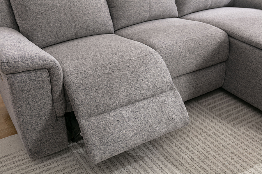 RC-7088 Толстая полиэфирная ткань Руководство по откидковому секционному дивану с шезлонгами и подушками